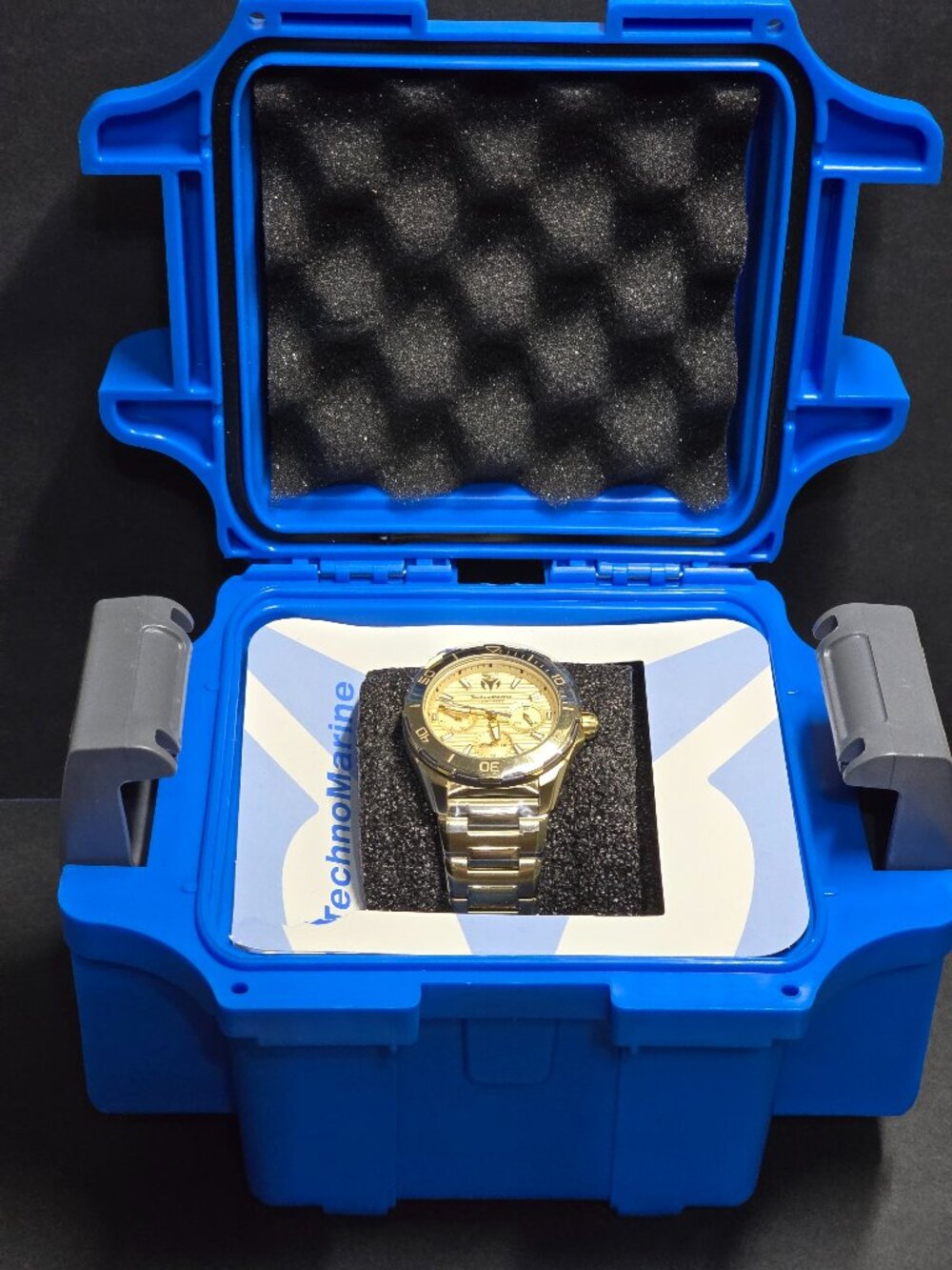 CASE INCLUDED TechnoMarine Seven Seas Women's Watch - 36mm, Gold (TM-725049)